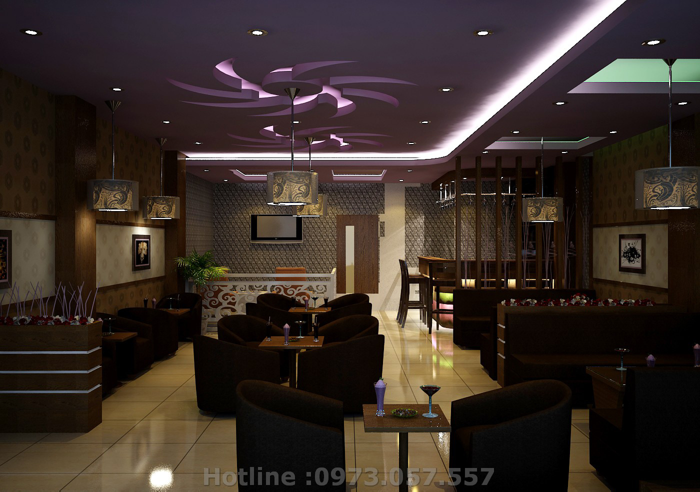 Thiết kế quán cafe thư dãn